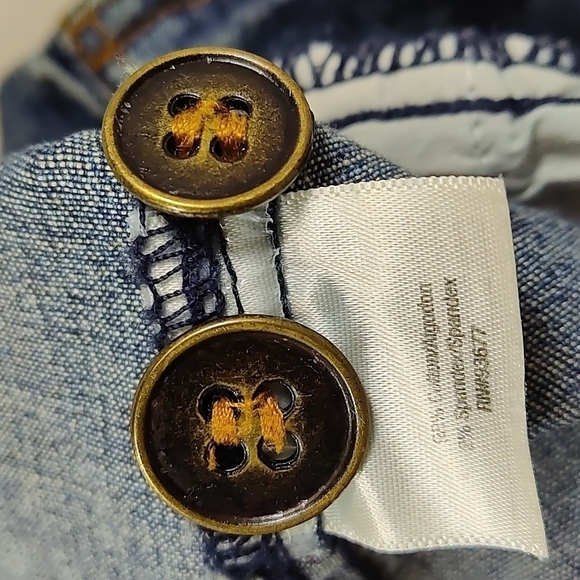 St John's Bay Petite Stretch women's blue jeans jacket Size:S/P - Picture 8 of 8